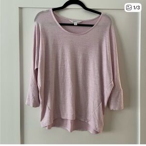 Market & Spruce Soft Pink Knit Top